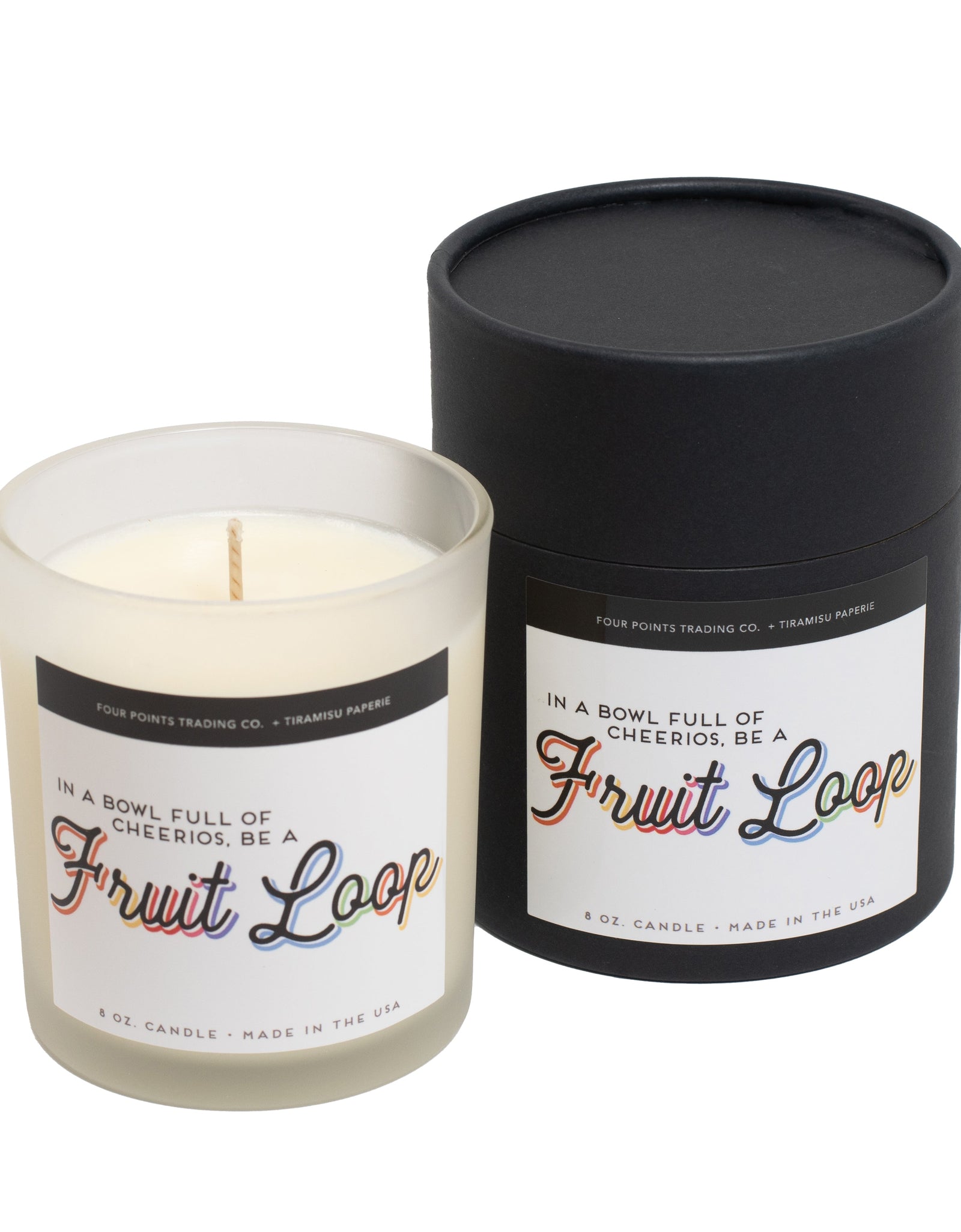 In A Bowl Of Cheerios 8oz Soy Candle by Four Points Trading Co.