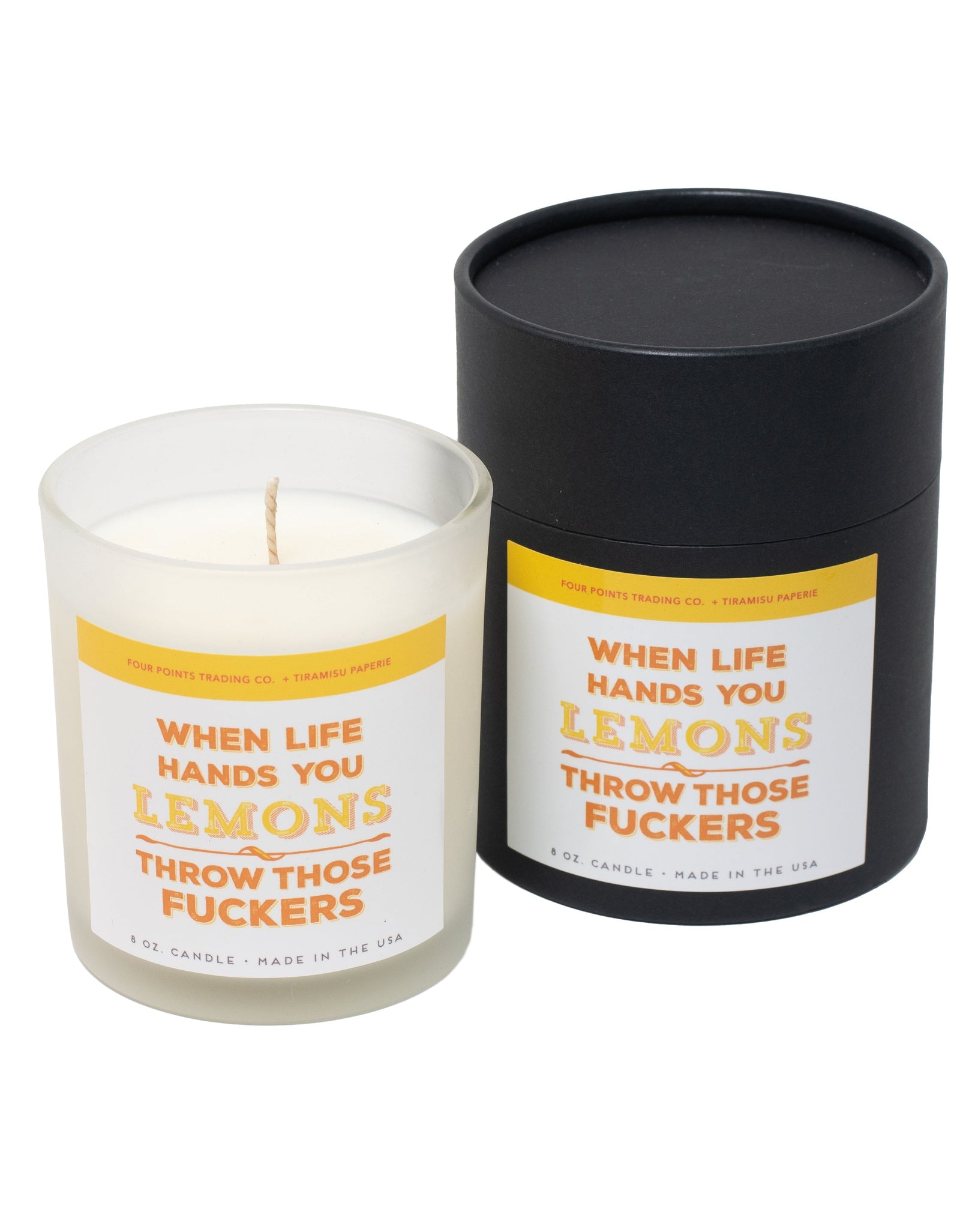 When Life Hands You Lemons 8oz Soy Candle by Four Points Trading Co.