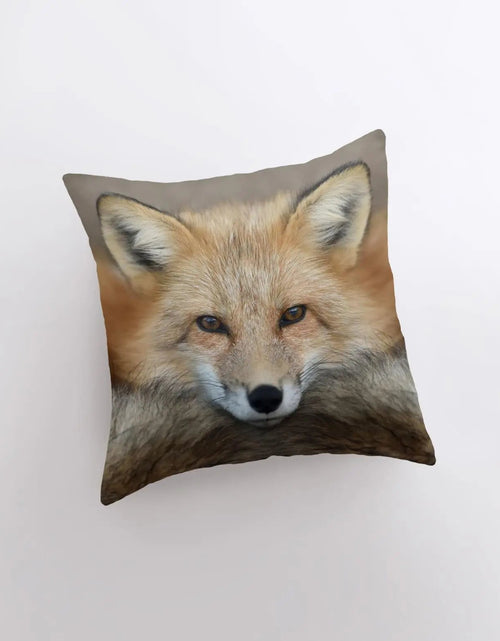 Load image into Gallery viewer, Fox Face | Pillow Cover | Fox Decor | Throw Pillow | Wilderness | Forest Animal | Animal Lover | Animals | Wild Animals | Throw Pillow by UniikPillows
