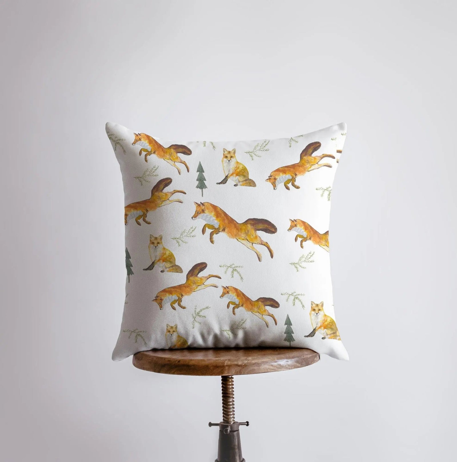 Fox's | Pattern | Pillow Cover | Fox Decor | Throw Pillow | Animal Lover | Fox Art | Animal Print Pillows For Couch | Unique Throw Pillow by UniikPillows