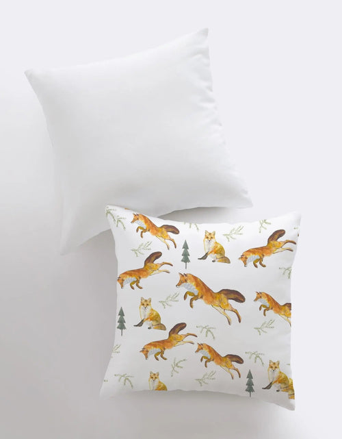Load image into Gallery viewer, Fox's | Pattern | Pillow Cover | Fox Decor | Throw Pillow | Animal Lover | Fox Art | Animal Print Pillows For Couch | Unique Throw Pillow by UniikPillows
