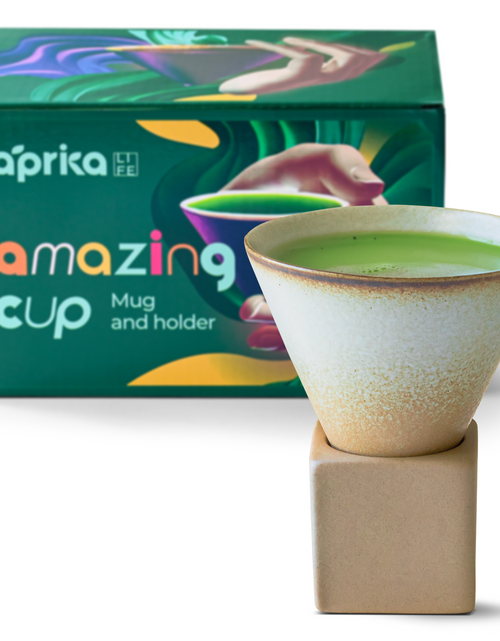 Load image into Gallery viewer, Beige Coffee Mug with Base  - 6.8 oz/200ml by Aprika Life

