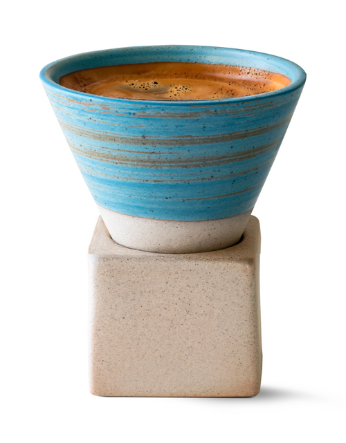 Load image into Gallery viewer, Blue Coffee Mug with Base - 6.8 oz/200ml by Aprika Life
