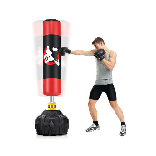 Load image into Gallery viewer, 70 Inch Freestanding Punching Bag with Fillable Base 12 Suction Cups and Shock Absorbers
