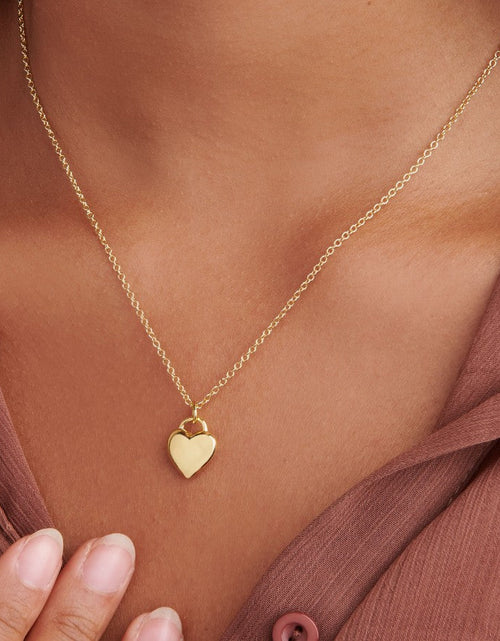 Load image into Gallery viewer, Freya Heart Necklace Charm by Little Sky Stone
