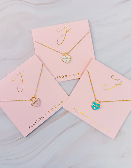 Load image into Gallery viewer, Pastel Locket Mama Necklace by Ellisonyoung.com
