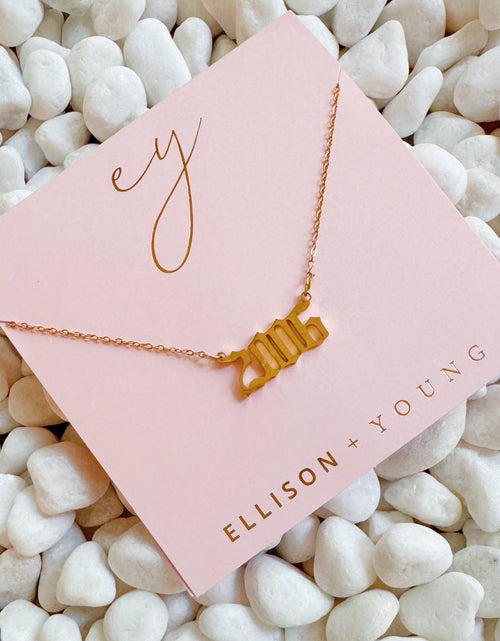 Load image into Gallery viewer, Birth Year Necklace by Ellisonyoung.com
