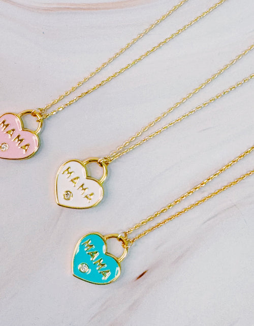 Load image into Gallery viewer, Pastel Locket Mama Necklace by Ellisonyoung.com
