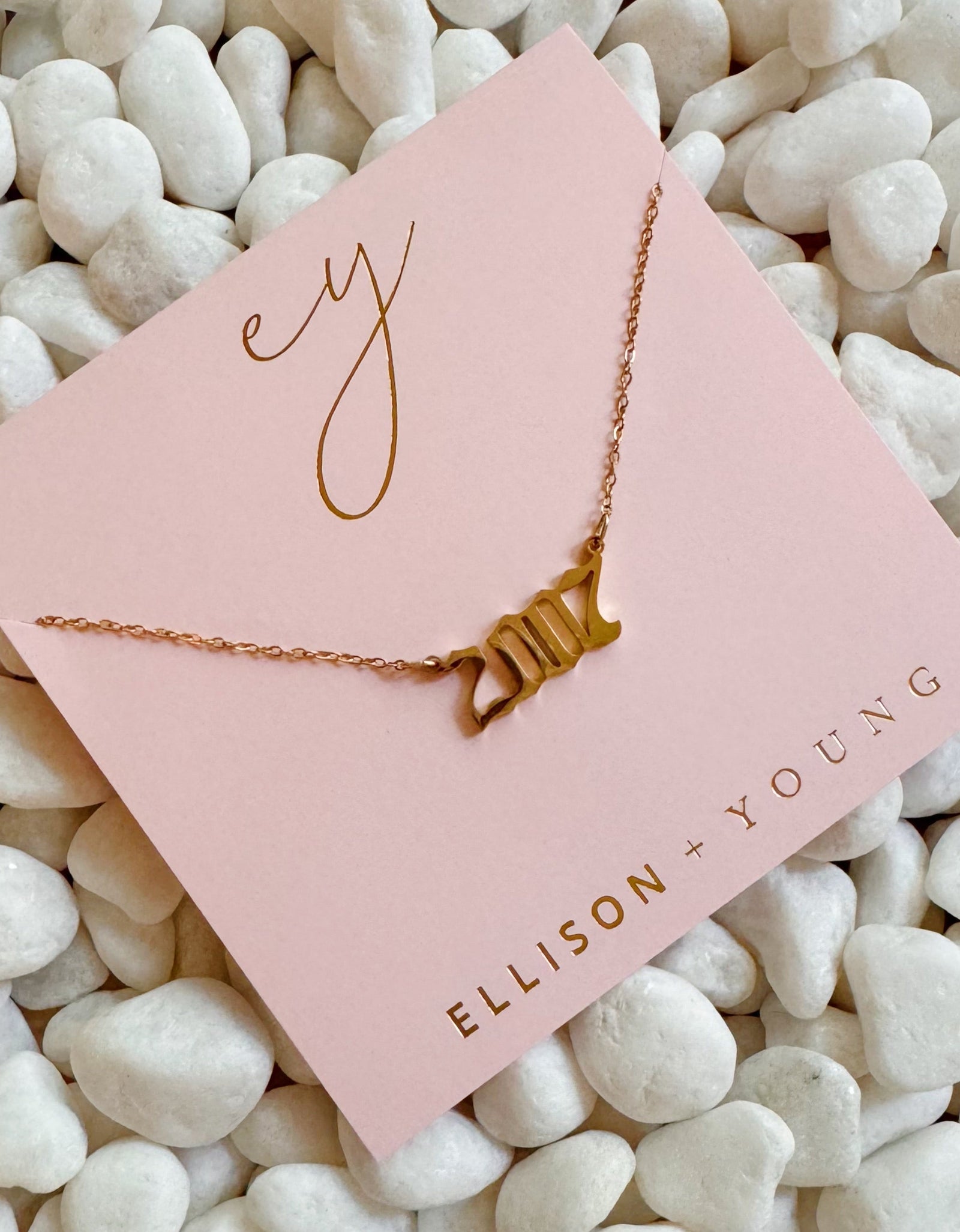Birth Year Necklace by Ellisonyoung.com