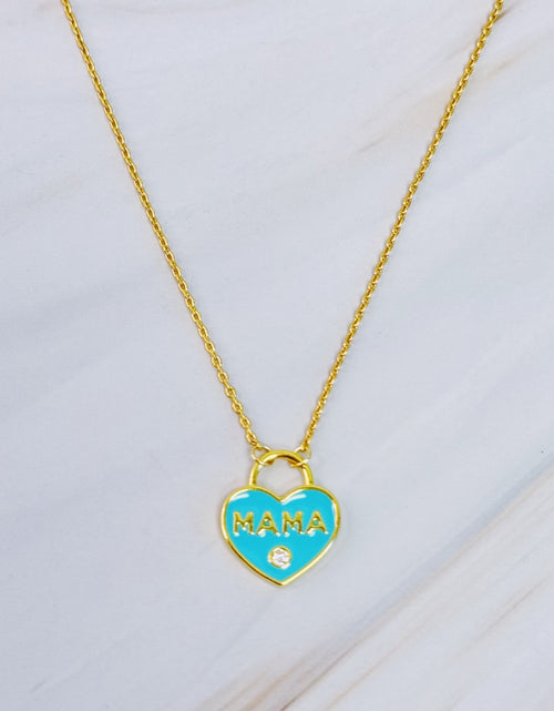 Load image into Gallery viewer, Pastel Locket Mama Necklace by Ellisonyoung.com
