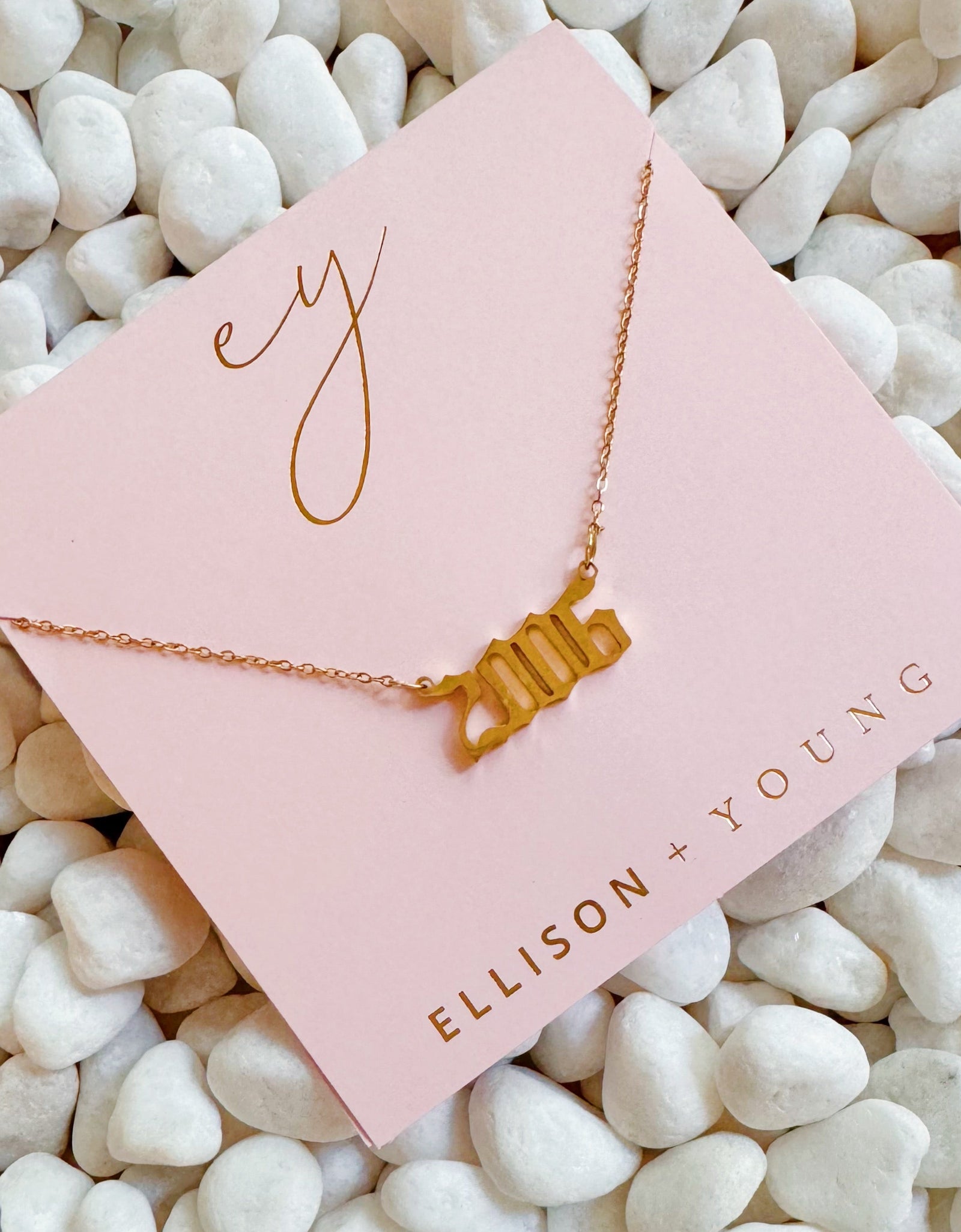 Birth Year Necklace by Ellisonyoung.com