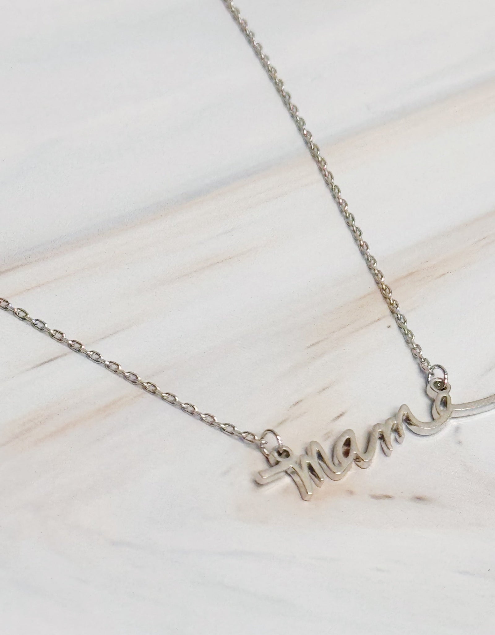 Mama Script Necklace by Ellisonyoung.com