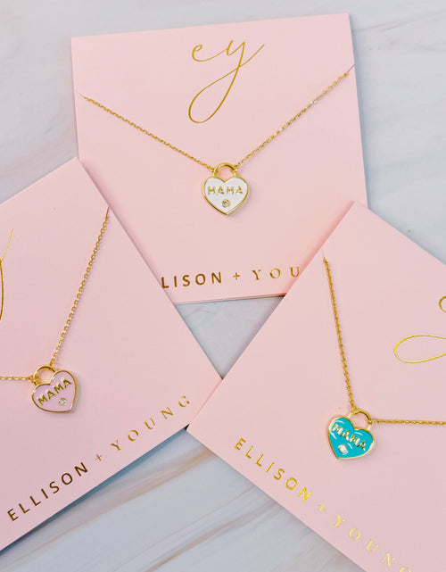 Load image into Gallery viewer, Pastel Locket Mama Necklace by Ellisonyoung.com
