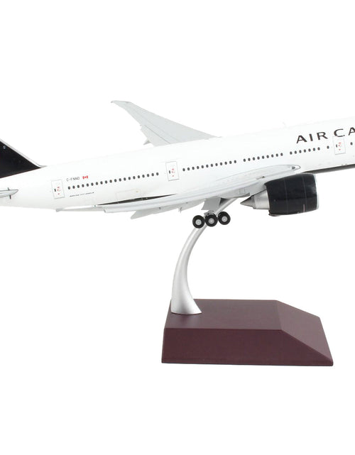Load image into Gallery viewer, Boeing 777-200LR Commercial Aircraft with Flaps Down "Air Canada" White with Black Tail "Gemini 200" Series 1/200 Diecast Model Airplane by GeminiJets
