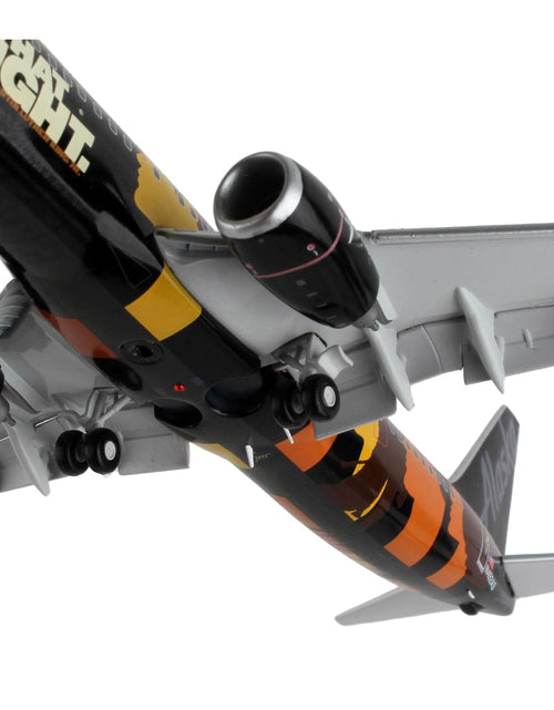 Load image into Gallery viewer, Boeing 737-900ER Commercial Aircraft with Flaps Down "Alaska Airlines - Our Commitment" Black with Graphics "Gemini 200" Series 1/200 Diecast Model Airplane by GeminiJets
