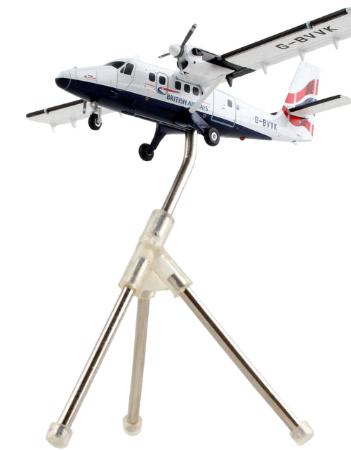 Load image into Gallery viewer, De Havilland DHC-6-300 Commercial Aircraft "British Airways" White with Striped Tail "Gemini 200" Series 1/200 Diecast Model Airplane by GeminiJets
