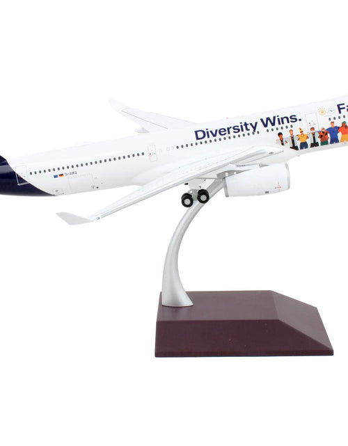 Load image into Gallery viewer, Airbus A330-300 Commercial Aircraft "Lufthansa - Diversity Wins" White with Blue Tail "Gemini 200" Series 1/200 Diecast Model Airplane by GeminiJets
