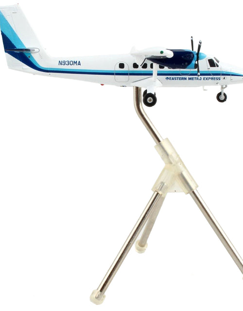 Load image into Gallery viewer, De Havilland DHC-6-200 Commercial Aircraft "Eastern Air Lines - Metro Express" White with Blue Stripes "Gemini 200" Series 1/200 Diecast Model Airplane by GeminiJets
