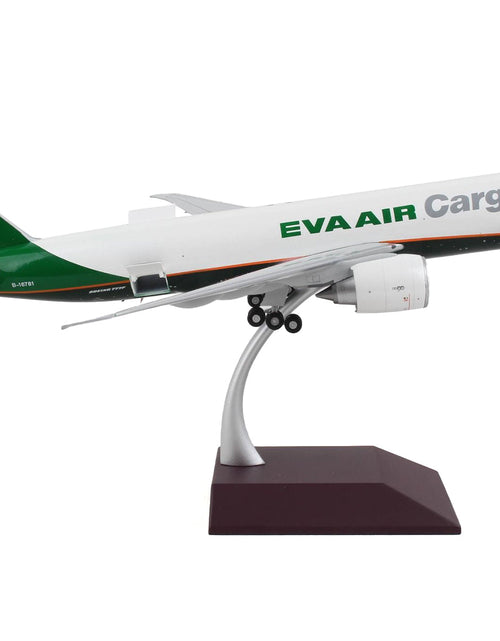 Load image into Gallery viewer, Boeing 777F Commercial Aircraft "Eva Air Cargo" White with Green Tail "Gemini 200 - Interactive" Series 1/200 Diecast Model Airplane by GeminiJets
