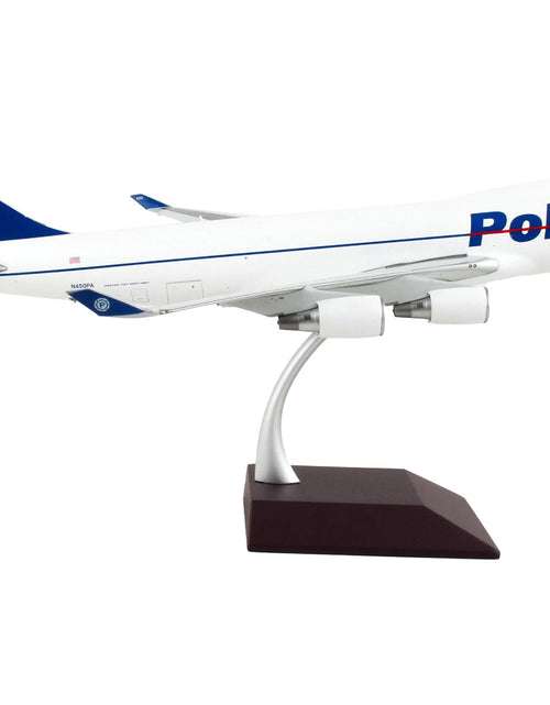 Load image into Gallery viewer, Boeing 747-400F Commercial Aircraft "Polar Air Cargo" White with Blue Tail "Gemini 200 - Interactive" Series 1/200 Diecast Model Airplane by GeminiJets
