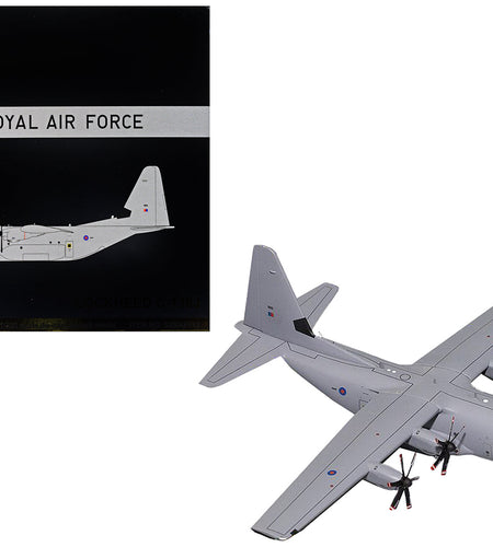 Lockheed C-130J Super Hercules Transport Aircraft "British Royal Air Force" Gray "Gemini 200" Series 1/200 Diecast Model Airplane by GeminiJets