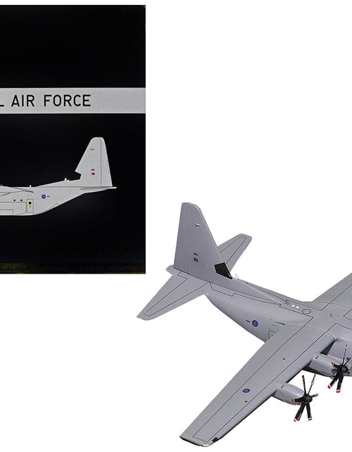 Load image into Gallery viewer, Lockheed C-130J Super Hercules Transport Aircraft "British Royal Air Force" Gray "Gemini 200" Series 1/200 Diecast Model Airplane by GeminiJets

