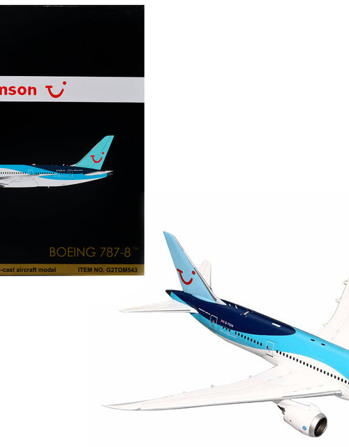 Load image into Gallery viewer, Boeing 787-8 Commercial Aircraft "Thomson - TUI Airways" Blue and White "Gemini 200" Series 1/200 Diecast Model Airplane by GeminiJets
