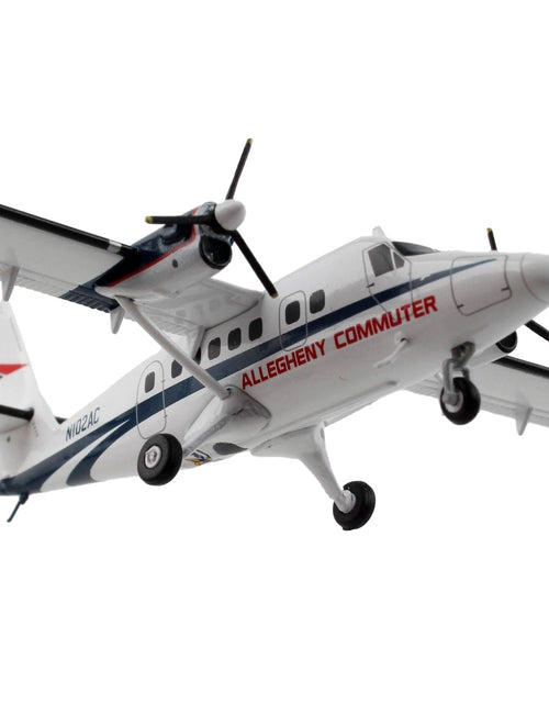 Load image into Gallery viewer, De Havilland DHC-6-300 Commercial Aircraft "Allegheny Airlines" White with Blue Stripes "Gemini 200" Series 1/200 Diecast Model Airplane by GeminiJets

