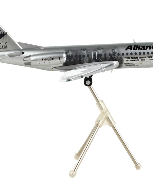 Load image into Gallery viewer, Fokker F70 Commercial Aircraft "Alliance Airlines - 100 Years First Flight from England" Silver Metallic "Gemini 200" Series 1/200 Diecast Model Airplane by GeminiJets
