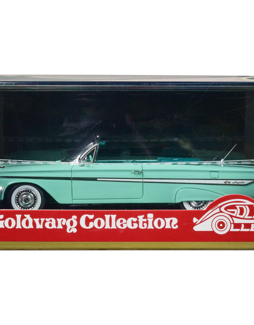 Load image into Gallery viewer, 1961 Chevrolet Impala Convertible Light Green with Green Interior Limited Edition to 240 pieces Worldwide 1/43 Model Car by Goldvarg Collection
