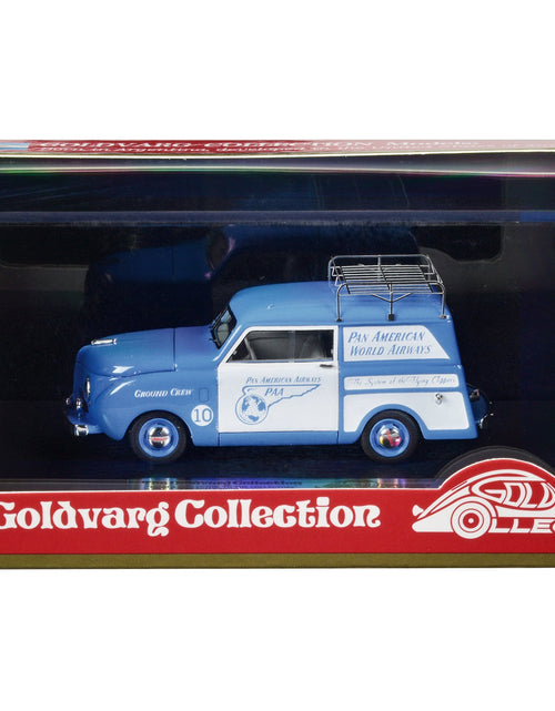 Load image into Gallery viewer, 1948 Crosley Station Wagon Blue and White "Pan American Airways Ground Crew" with Roof Rack Limited Edition to 240 pieces Worldwide 1/43 Model Car by Goldvarg Collection
