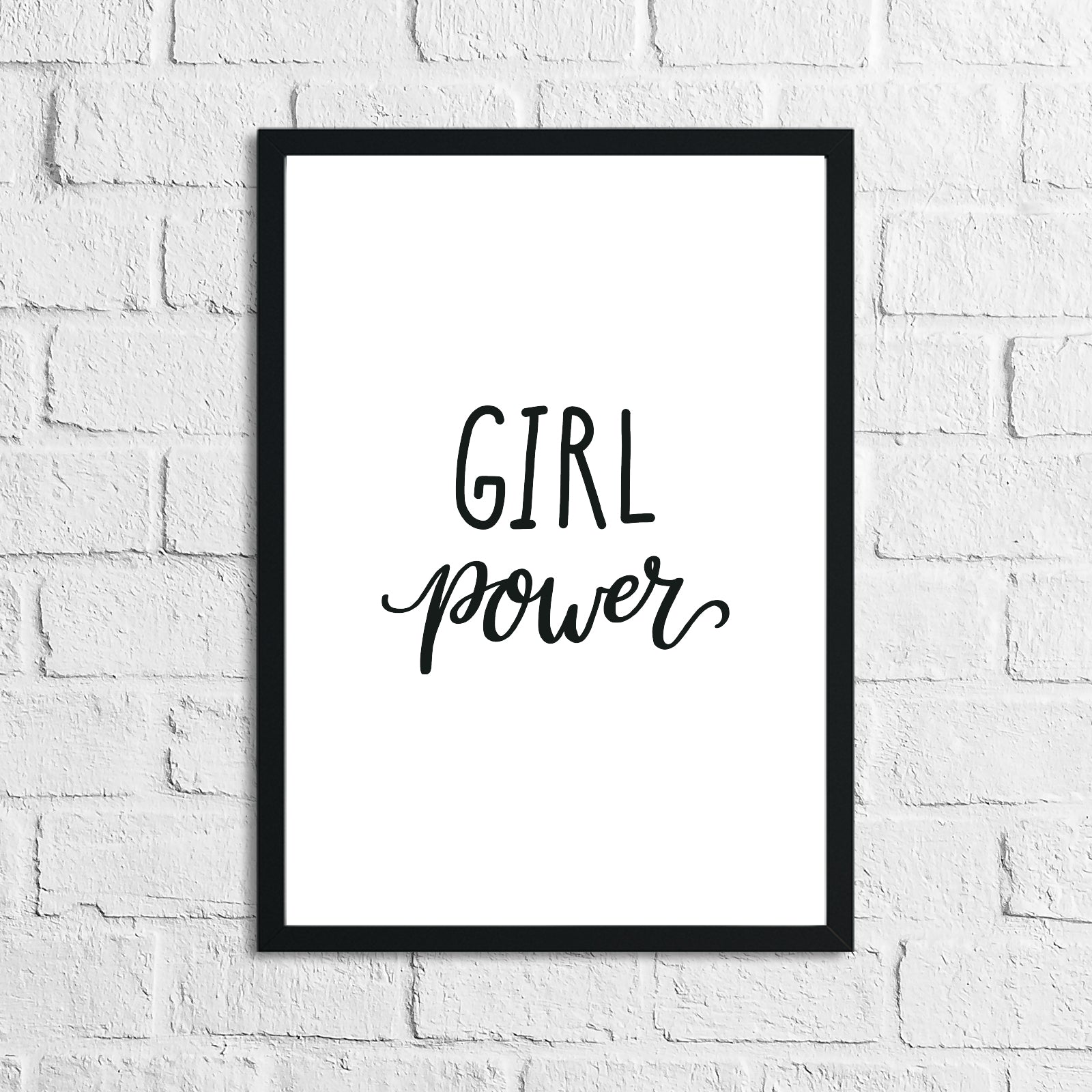 Scandinavian Girl Power Children's Nursery Bedroom Wall Decor Print by WinsterCreations™ Official Store