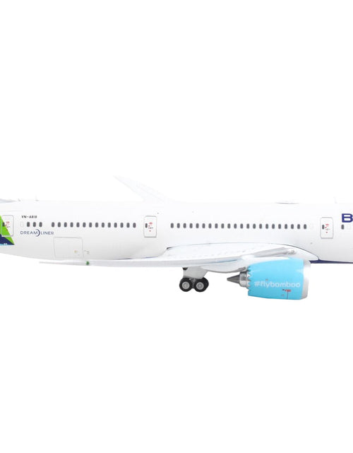 Load image into Gallery viewer, Boeing 787-9 Commercial Aircraft "Bamboo Airways" White with Green Tail 1/400 Diecast Model Airplane by GeminiJets
