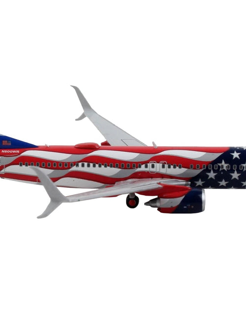 Load image into Gallery viewer, Boeing 737-800 Commercial Aircraft "Southwest Airlines - Freedom One" United States Flag Livery 1/400 Diecast Model Airplane by GeminiJets
