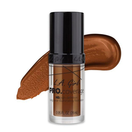 Load image into Gallery viewer, L.A. Girl Pro Coverage Illuminating Foundation - Rich Cocoa
