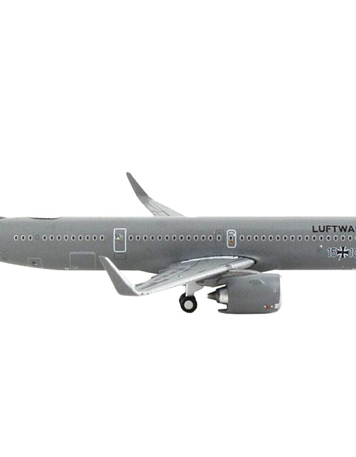 Load image into Gallery viewer, Airbus A321neo Transport Aircraft "German Luftwaffe" Gray "Gemini Macs" Series 1/400 Diecast Model Airplane by GeminiJets

