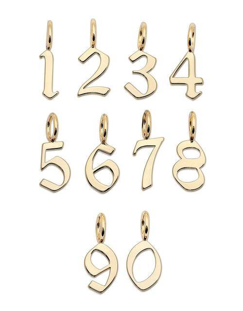 Load image into Gallery viewer, GOTHIC NUMBERS by eklexic jewelry
