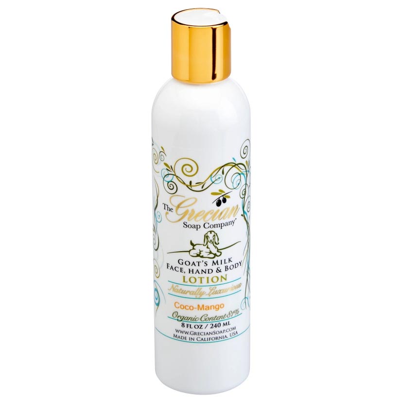 Grecian Soap Company Goats Milk Hand & Body Lotion 8 Oz. - Coco Mango by FreeShippingAllOrders.com