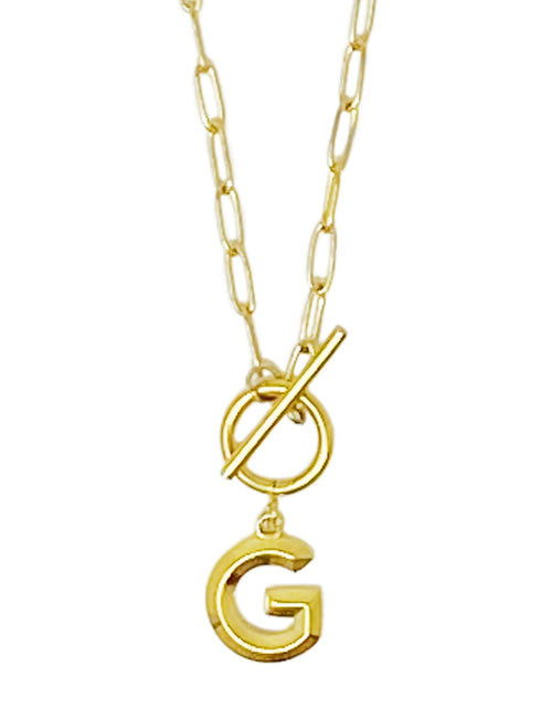 Load image into Gallery viewer, Modern Classic Initial Necklace by Ellisonyoung.com
