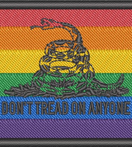 LGBTQ Morale Patch by Proud Libertarian