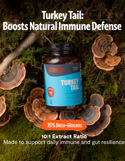 Load image into Gallery viewer, Organic Turkey Tail Mushroom Capsules
