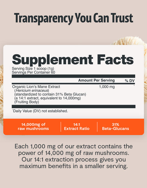 Load image into Gallery viewer, Organic Lion’s Mane Mushroom Powder
