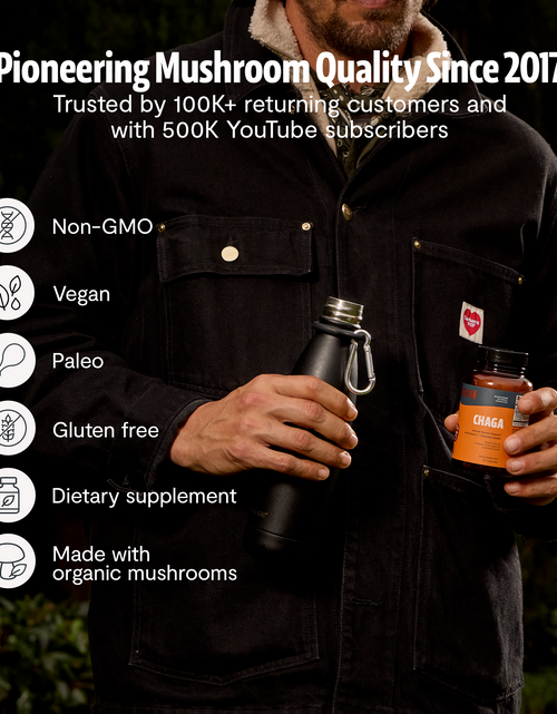 Load image into Gallery viewer, Chaga Mushroom Extract Capsules
