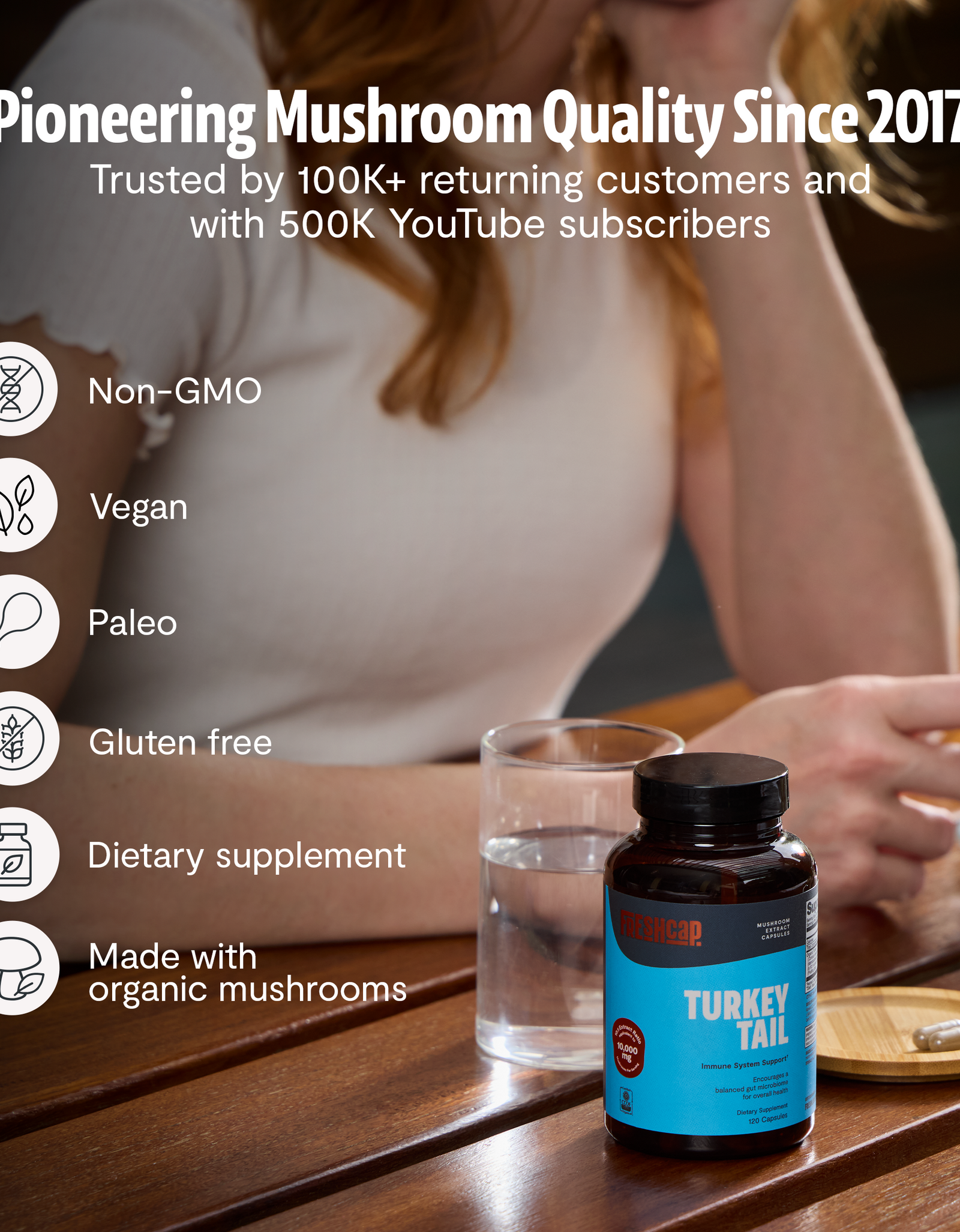 Organic Turkey Tail Mushroom Capsules