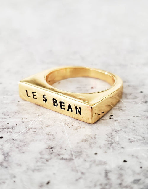 Load image into Gallery viewer, Gay All Day &amp; Le Dollar Bean Ring by Salt and Sparkle
