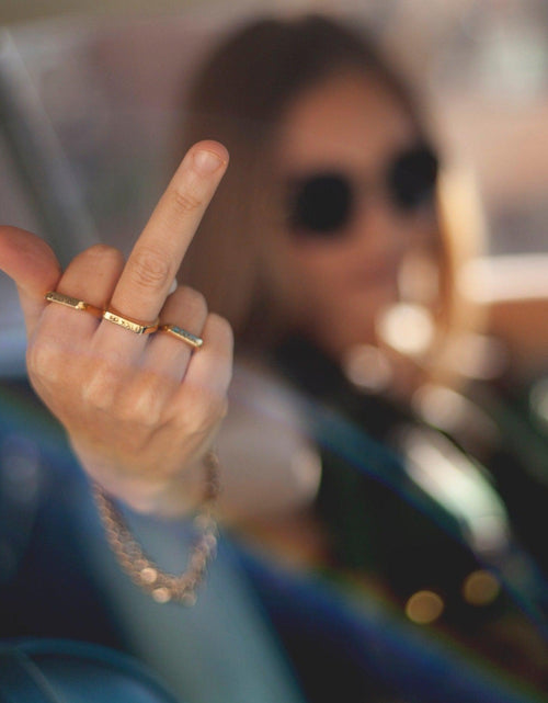 Load image into Gallery viewer, Gay All Day &amp; Le Dollar Bean Ring by Salt and Sparkle
