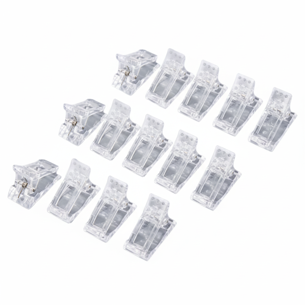 10 PCS Nail Tips Clip Quick Building Poly Builder Gel DIY Extension Clamp Clips