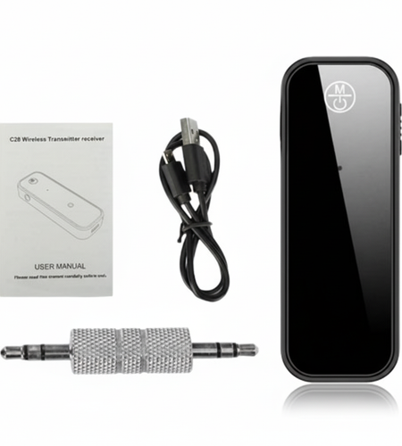 USB Wireless Bluetooth 5.0 Transmitter Receiver 2in1 Audio Adapter 3.5mm Aux Car