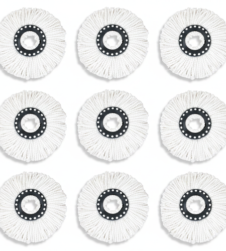 6 Pack Replacement Microfiber Mop Head Refill 360° Spin Easy Cleaning For Mop