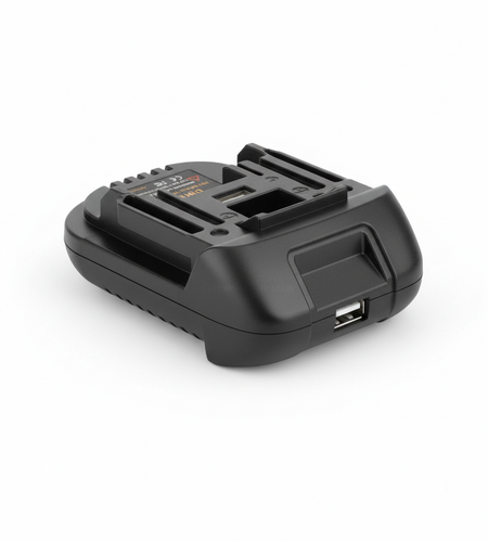 USB Battery Adapter Converter For 20V DEWALT Milwaukee M18 Convert To Makita 18V